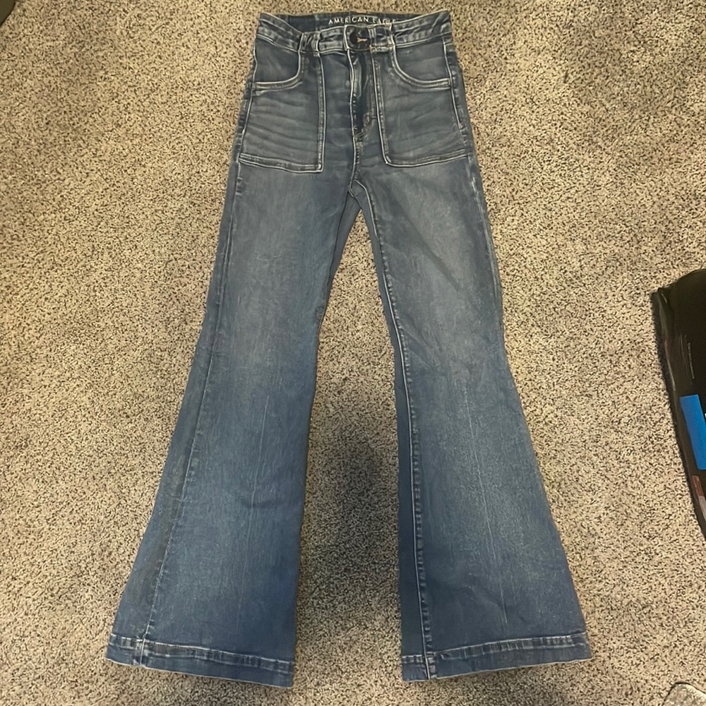 American Eagle Super Hi-Rise Flare Jeans